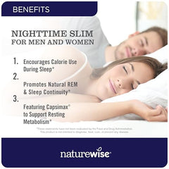 NatureWise NightTime Fitness capsules close-up shows vegetarian, non-GMO formula for cleaner wellness choices.