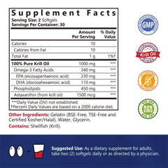 NatureMyst Krill Oil softgels close-up showing small, easy-to-swallow capsules.