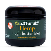 Naturulz Ugli Butter Daytime jar front offering targeted relief for sore muscles