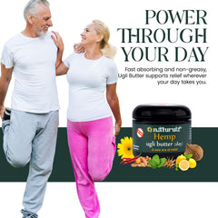Naturulz Ugli Butter Daytime label close-up with ingredients highlighted for natural support