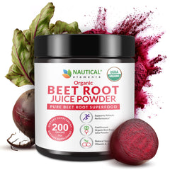 Nautical Elements beet juice powder bottle for easy daily nutrition.