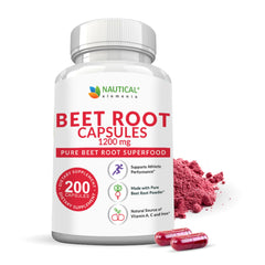 Nautical Elements Beet Root Capsules bottle front for everyday wellness support.