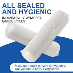 Navona gauze rolls are easy to cut with cotton-elastic construction for flexible use.