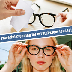 Navona soft scratch-free wipes protect delicate lenses during cleaning