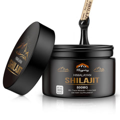 Naypiny Shilajit Resin in a gold-grade jar highlights energy and vitality.