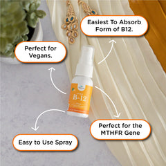 nbpure B12 spray-dosed application simplifies daily vitamin intake.