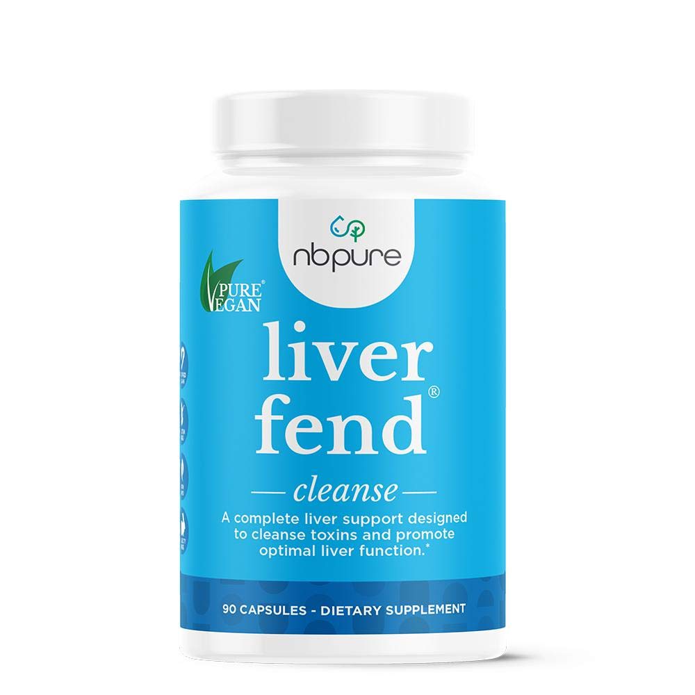 nbpure Liver Fend bottle pour demonstrates easy daily detox support