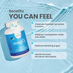 nbpure MagO7 ingredients page focus on ozonated magnesium oxide for gentle support.