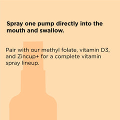 nbpure methylcobalamin B12 liquid dispense for easy on-the-go dosing.