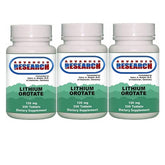 NCI Advanced Research lithium orotate tablets bottle front for steady mood support.