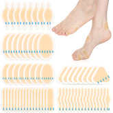 Nebuvark 64-piece hydrocolloid blister bandages pack for feet, on-the-go protection