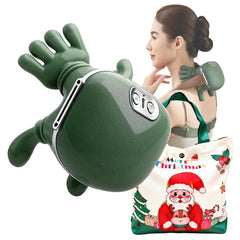 neck massager with heat – palm-kneading action for targeted neck relief.
