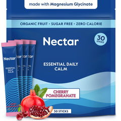 Nectar Calm bottle being poured for a relaxing evening routine.