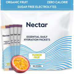 Nectar Hydration Packets passion fruit pack: convenient, sugar-free hydration for daily needs.