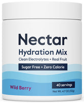 Nectar sugar free electrolytes berry tub front for hydration