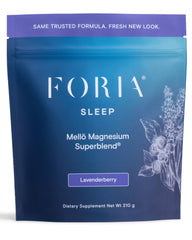 Ned Mellö Magnesium Superblend powder bottle ready for nightly relaxation