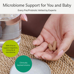 Needed Balance probiotic capsules ready for mom and baby's microbiome.