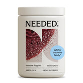 Needed Immune Support Powder bag front view showing family-sized packaging.
