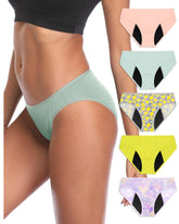 Neione period underwear in high-cut cheeky bikini for moderate flow and comfort.