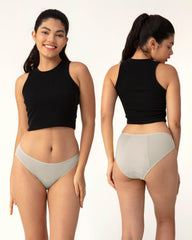 Neione period underwear back view with full coverage and leak protection.