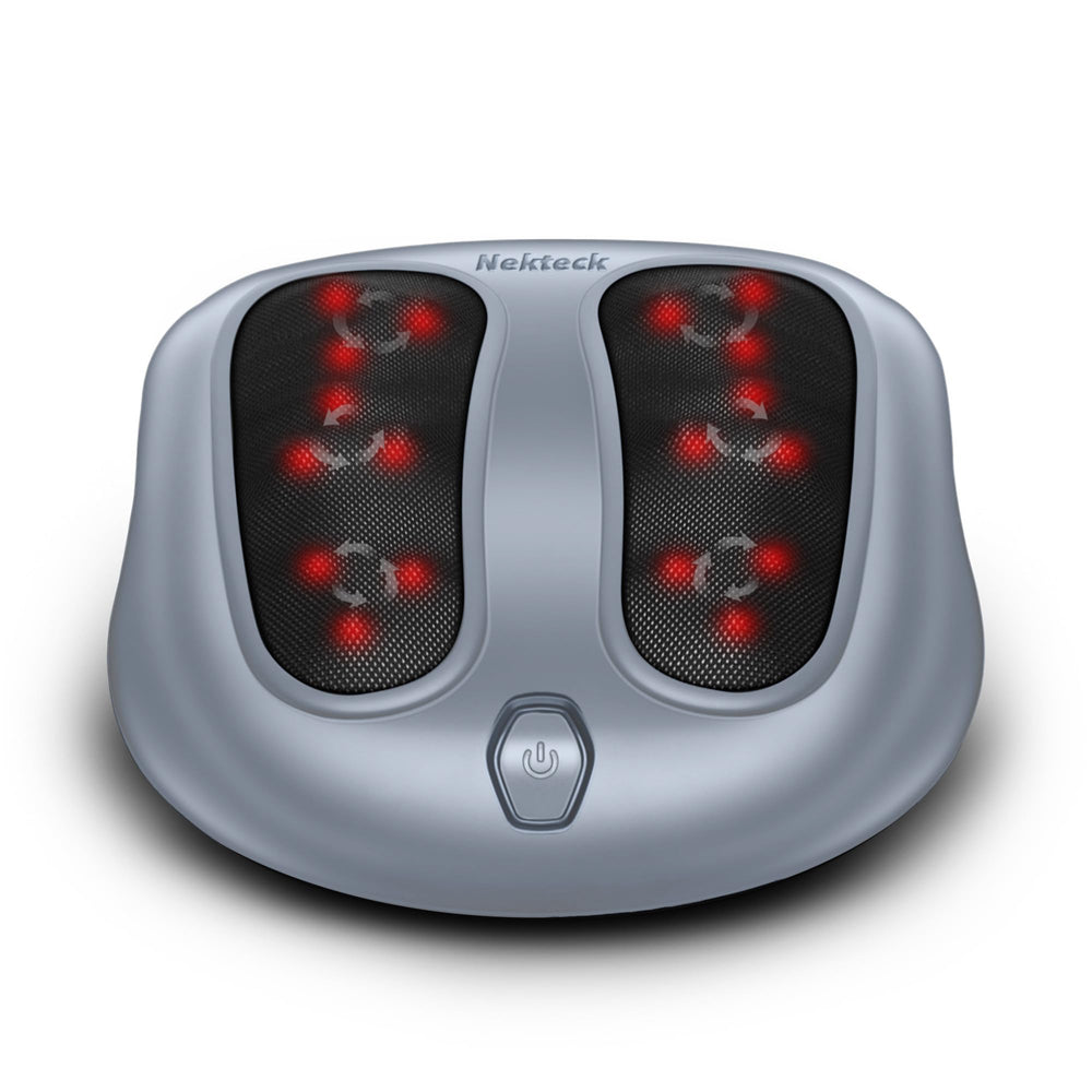 Nekteck foot massager with heat function soothing tired feet after work.