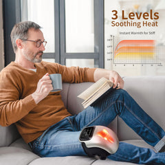 Nekteck Knee Massager offers Auto, Low, and High vibration modes for varied relief.