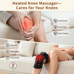Cordless lightweight knee massager ideal for home, office, or travel