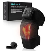 Nekteck knee massager showing 5 heat levels for customizable warmth