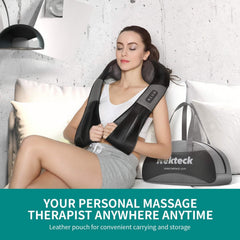Nekteck neck massager heat function provides soothing warmth