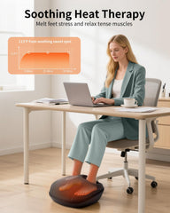 Nekteck Shiatsu foot massager Ergo-Wrap design cradles feet