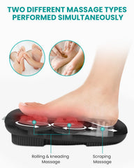 Nekteck Shiatsu foot massager side view highlighting compact home design.