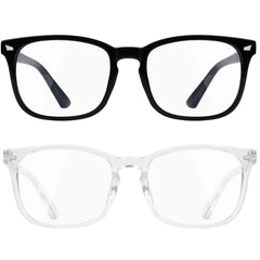 Nelisylux blue light glasses pair for computer use reduces eye strain