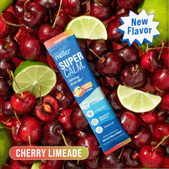 Close-up of the Nello SuperCalm label highlighting transparent ingredients.