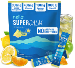 Nello SuperCalm lemon lime packet ready to mix for on-the-go calm