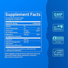 Nello SuperCalm magnesium glycinate visual for restful evenings.