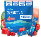 Nello SuperCalm Melon Berry packets for on-the-go calm and focus.