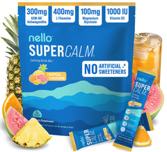 Nello SuperCalm tropical Tangerine packets for on‑the‑go calm and focus