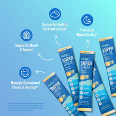 Nello SuperCalm pina colada glass with refreshing flavor