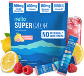 Nello SuperCalm raspberry lemonade powder sachet for on-the-go relaxation