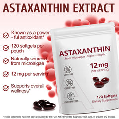 NenMaoKeNu astaxanthin softgels closeup shows capsule texture and premium quality.