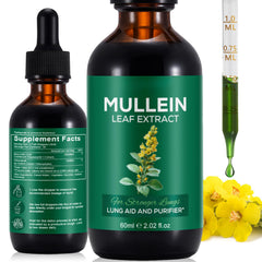NenMaoKeNu Mullein Drops bottle for natural lung support in daily routine.