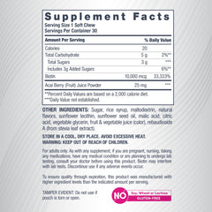 NeoCell Biotin Beauty Soft Chews on-the-go packaging for convenient daily use.