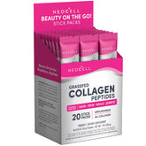 NeoCell collagen packets in unflavored packaging for easy daily use on the go.