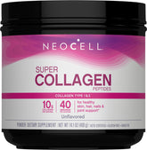 NeoCell collagen peptides bottle 14oz promotes skin, hair, and nails from within