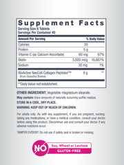 NeoCell label closeup emphasizing grass-fed collagen source and Non-GMO quality