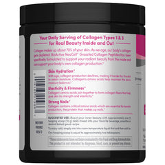 Pouring NeoCell collagen into coffee for convenient daily use.