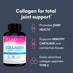 NeoCell Joint Complex label with non-GMO and gluten-free attributes for healthy joints