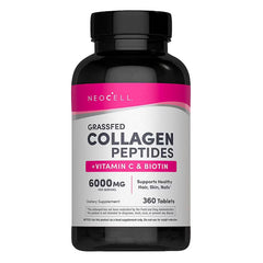NeoCell Super Collagen + C bottle shows 360-count supply for daily beauty support