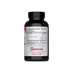 Close-up of NeoCell label highlighting collagen and vitamin C benefits