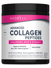 NeoCell Super Collagen Plus bottle being poured for daily skin hydration.
